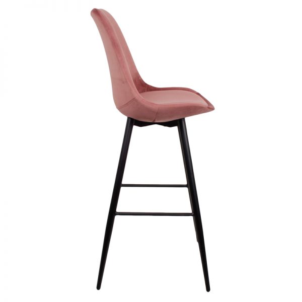 rožinė baro kėdė