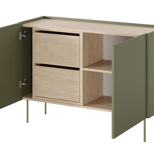 Komoda su stalčiais Sida 120 cm - Du stalčiai