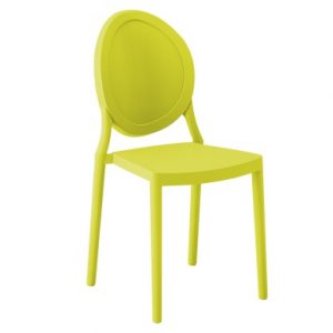 geltona valgomojo kėdė
