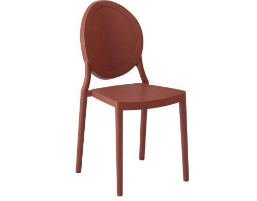 raudona valgomojo kėdė