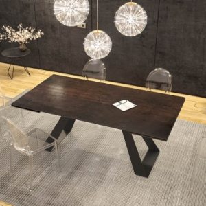 rudas valgomojo stalas